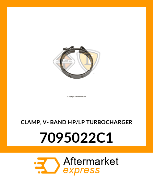 CLAMP, V- BAND HP/LP TURBOCHARGER 7095022C1