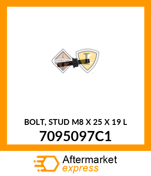 BOLT, STUD M8 X 25 X 19 L 7095097C1