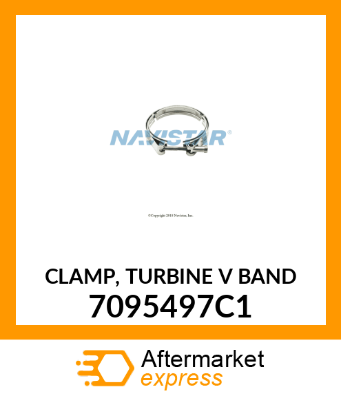 CLAMP, TURBINE V BAND 7095497C1