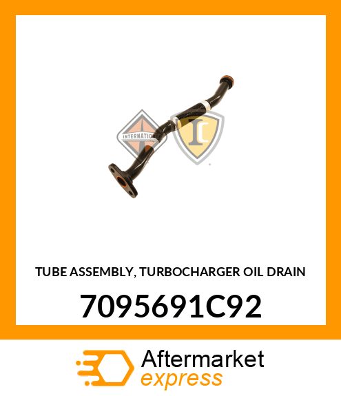 TUBE ASSEMBLY, TURBOCHARGER OIL DRAIN 7095691C92