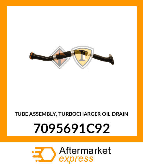 TUBE ASSEMBLY, TURBOCHARGER OIL DRAIN 7095691C92