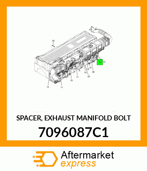 SPACER, EXHAUST MANIFOLD BOLT 7096087C1