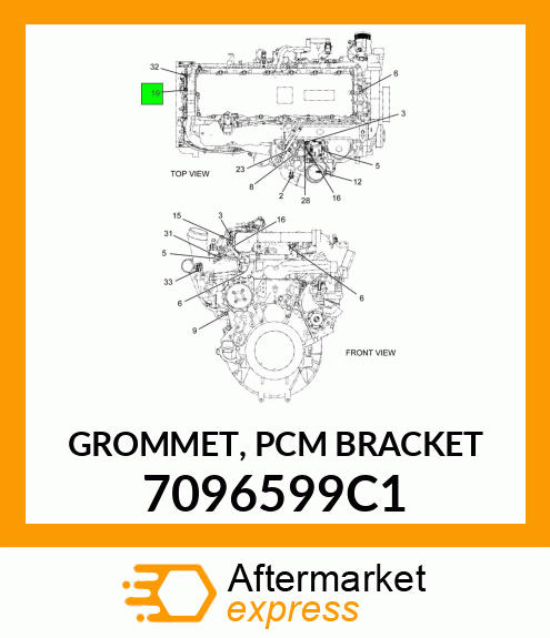 GROMMET, PCM BRACKET 7096599C1