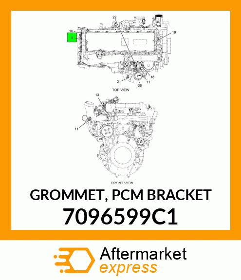 GROMMET, PCM BRACKET 7096599C1