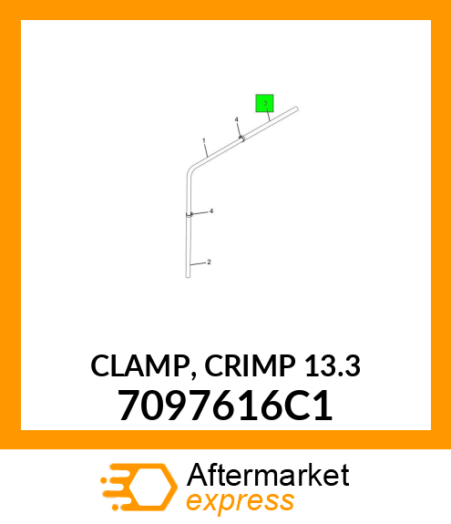 CLAMP, CRIMP 13.3 7097616C1