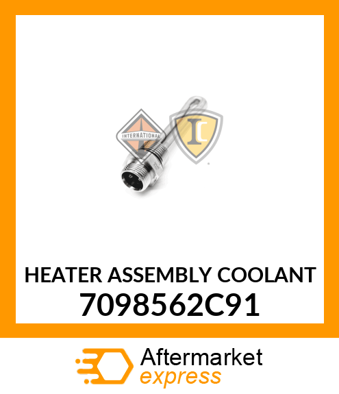 HEATER ASSEMBLY COOLANT 7098562C91