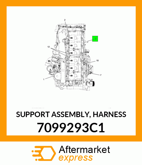 SUPPORT ASSEMBLY, HARNESS 7099293C1