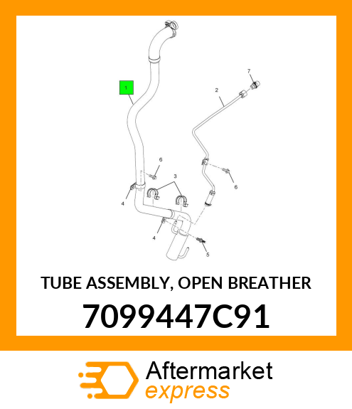 TUBE ASSEMBLY, OPEN BREATHER 7099447C91