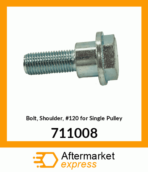 Bolt, Shoulder, #120 for Single Pulley 711008