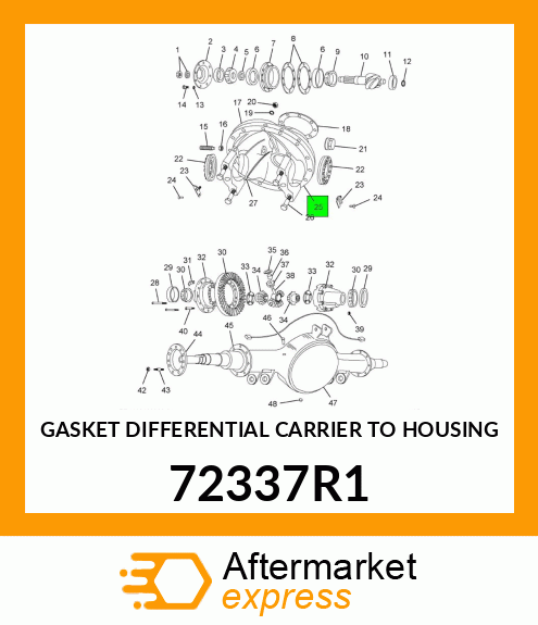 GASKET DIFFERENTIAL CARRIER TO HOUSING 72337R1