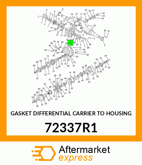 GASKET DIFFERENTIAL CARRIER TO HOUSING 72337R1