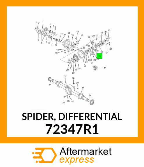 SPIDER, DIFFERENTIAL 72347R1