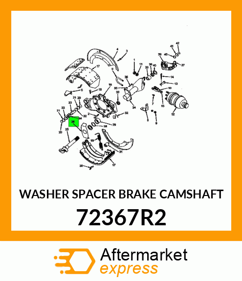 WASHER SPACER BRAKE CAMSHAFT 72367R2
