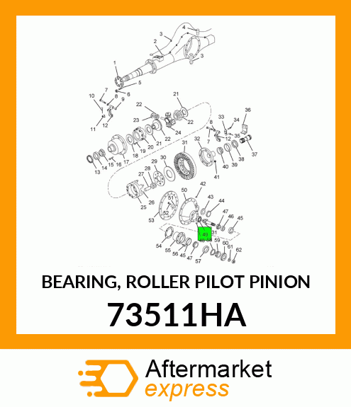 BEARING, ROLLER PILOT PINION 73511HA