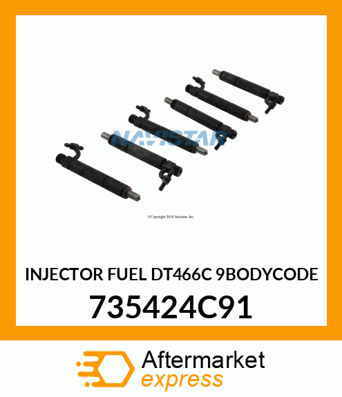 INJECTOR FUEL DT466C 9BODYCODE 735424C91