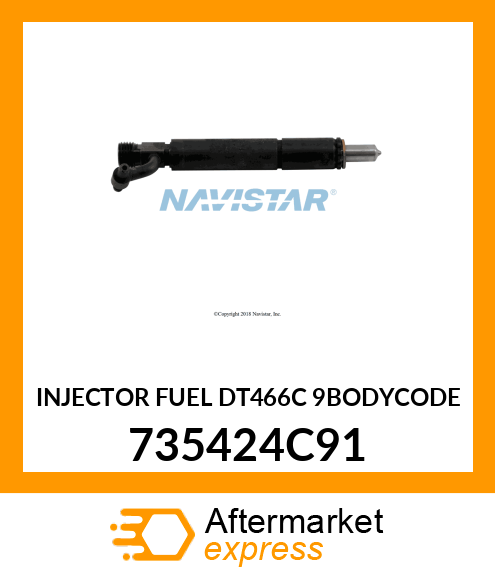 INJECTOR FUEL DT466C 9BODYCODE 735424C91