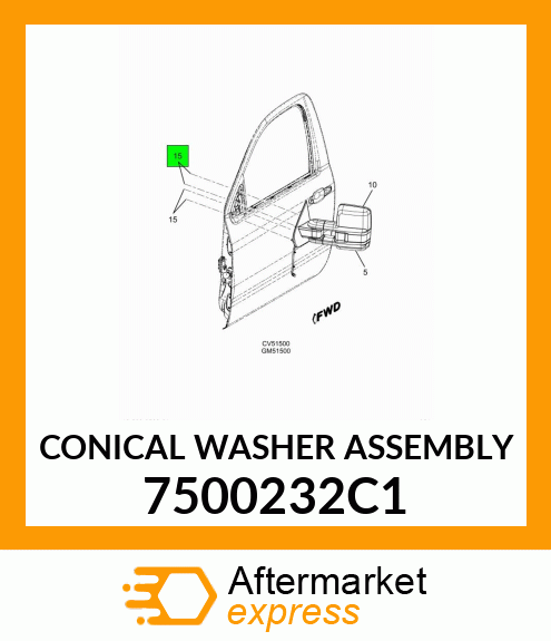 CONICAL WASHER ASSEMBLY 7500232C1