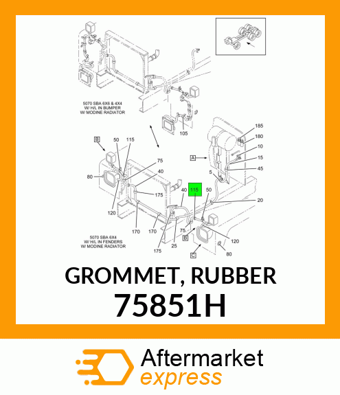 GROMMET, RUBBER 75851H