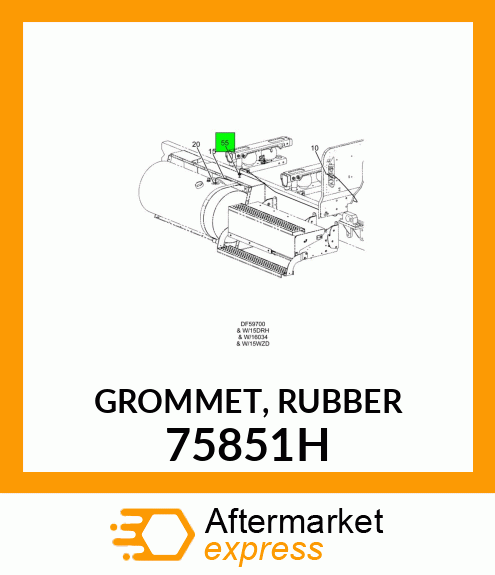 GROMMET, RUBBER 75851H