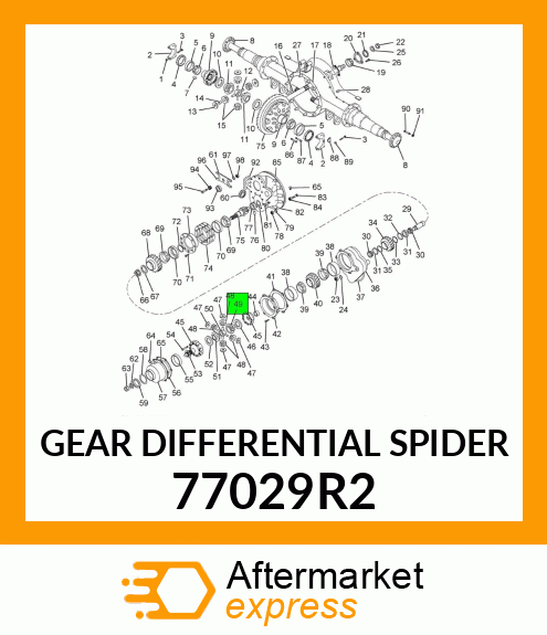 GEAR DIFFERENTIAL SPIDER 77029R2