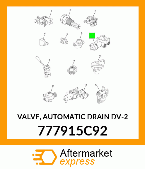 VALVE, AUTOMATIC DRAIN DV-2 777915C92