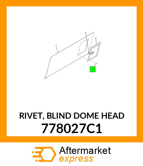 RIVET, BLIND DOME HEAD 778027C1