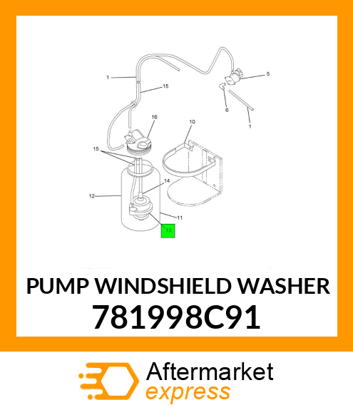 PUMP WINDSHIELD WASHER 781998C91