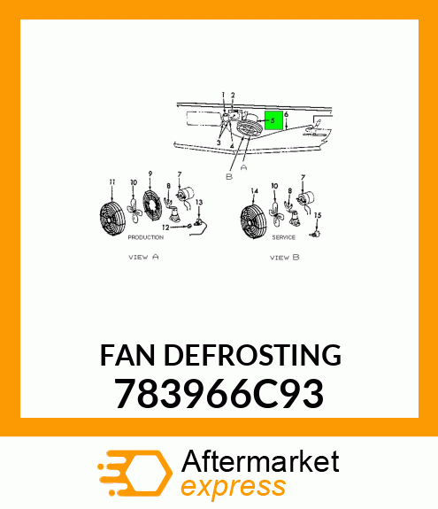 FAN DEFROSTING 783966C93