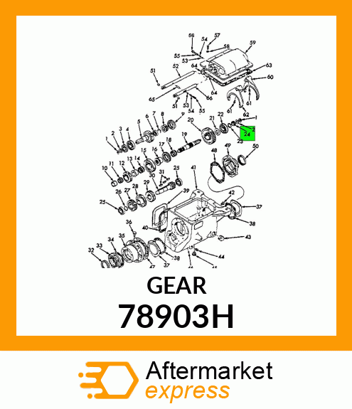 GEAR SPEEDOMETER DRIVE 78903H