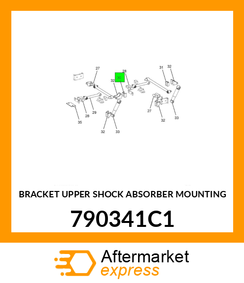 BRACKET UPPER SHOCK ABSORBER MOUNTING 790341C1