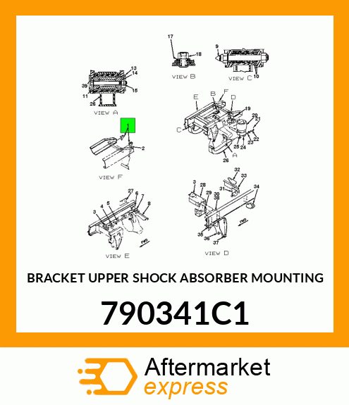 BRACKET UPPER SHOCK ABSORBER MOUNTING 790341C1