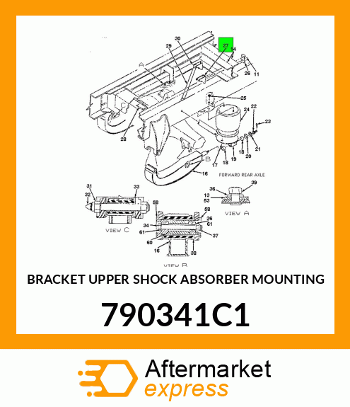 BRACKET UPPER SHOCK ABSORBER MOUNTING 790341C1