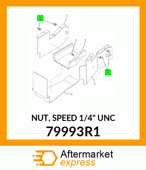 NUT, SPEED 1/4" UNC 79993R1