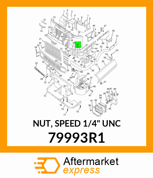 NUT, SPEED 1/4" UNC 79993R1