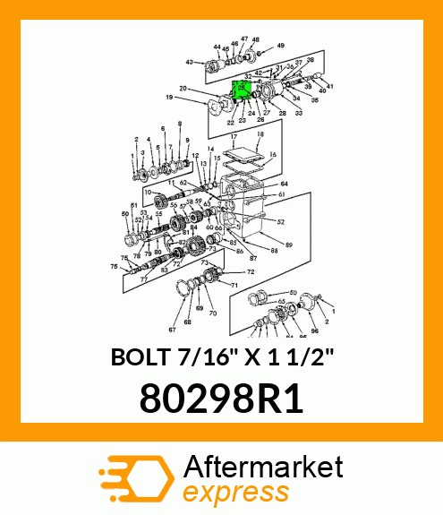 BOLT 7/16" X 1 1/2" 80298R1