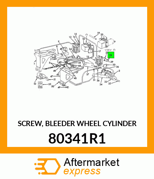 SCREW, BLEEDER WHEEL CYLINDER 80341R1