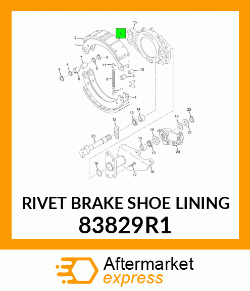 RIVET BRAKE SHOE LINING 83829R1