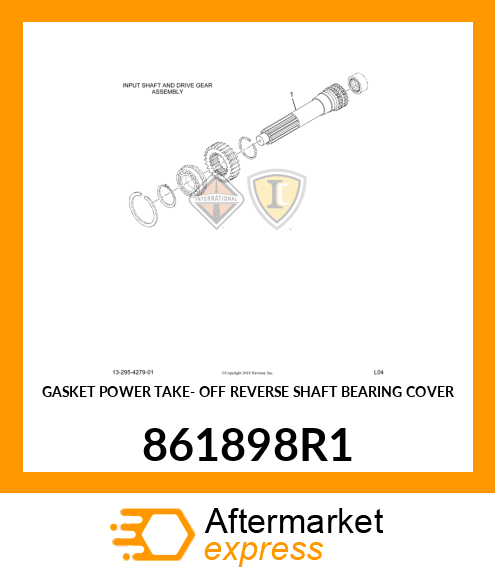 GASKET POWER TAKE- OFF REVERSE SHAFT BEARING COVER 861898R1