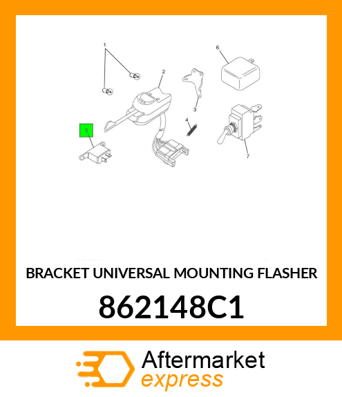 BRACKET UNIVERSAL MOUNTING FLASHER 862148C1