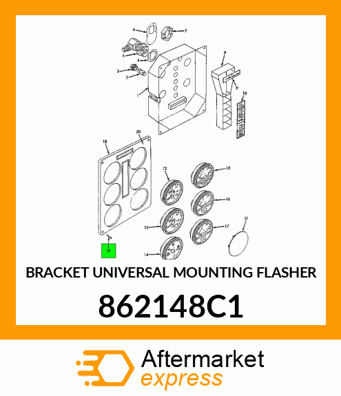 BRACKET UNIVERSAL MOUNTING FLASHER 862148C1