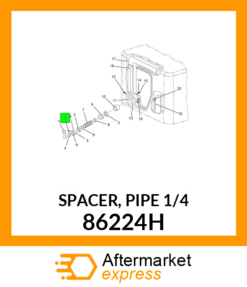 SPACER, PIPE 1/4" 86224H