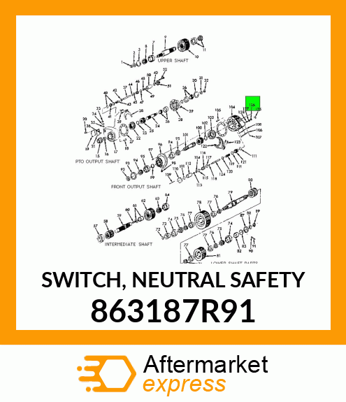 SWITCH, NEUTRAL SAFETY 863187R91