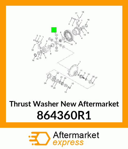 Thrust Washer New Aftermarket 864360R1