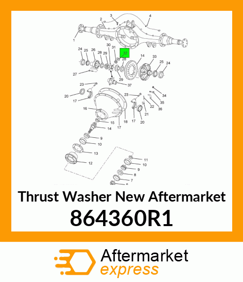 Thrust Washer New Aftermarket 864360R1