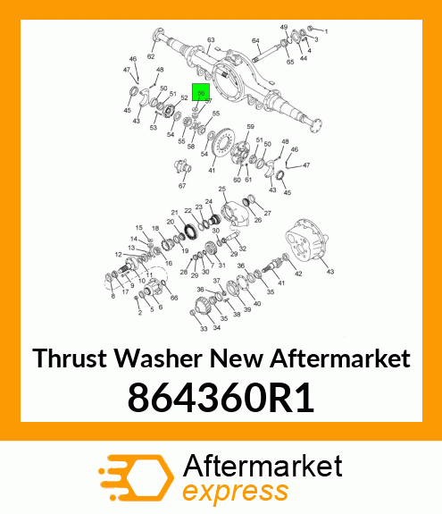 Thrust Washer New Aftermarket 864360R1