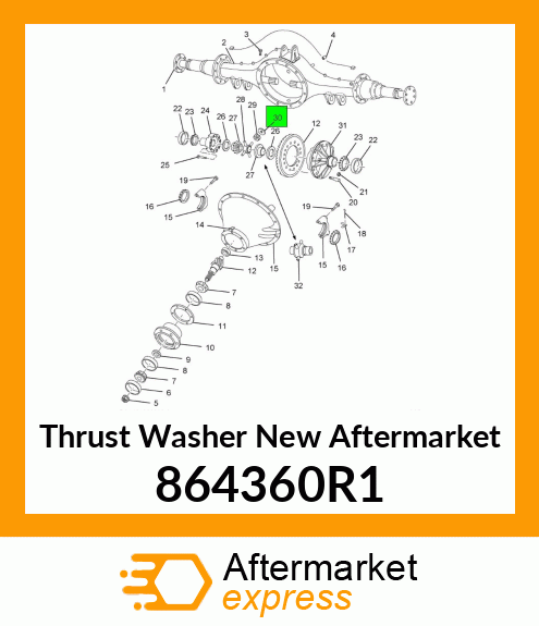 Thrust Washer New Aftermarket 864360R1