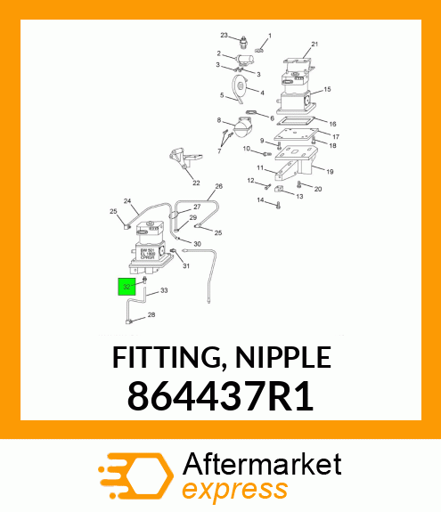 FITTING, NIPPLE 864437R1