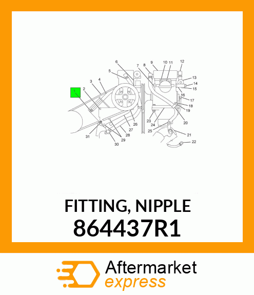 FITTING, NIPPLE 864437R1