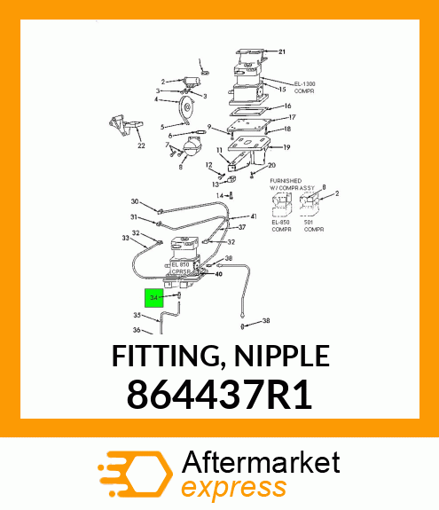 FITTING, NIPPLE 864437R1