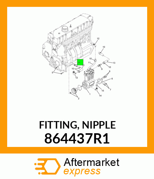 FITTING, NIPPLE 864437R1